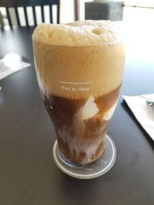 Beer float from Escape Velocity Brewing